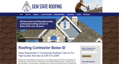Desktop Screenshot of gemstateroofing.com